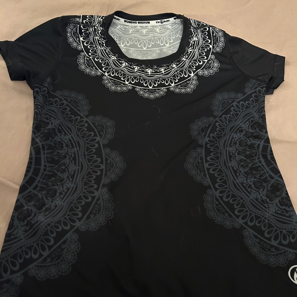 Rare INKnBURN limited edition running t shirt women’s medium. RBG pattern